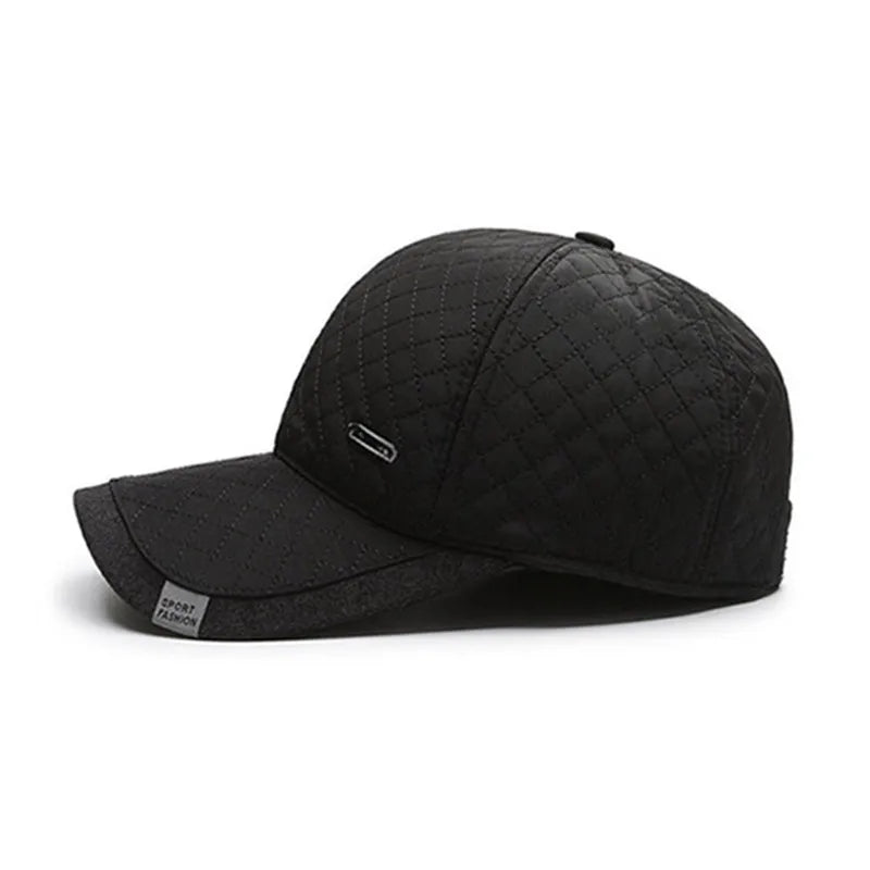 Winter Solid Color Quilted Embroidery Hat