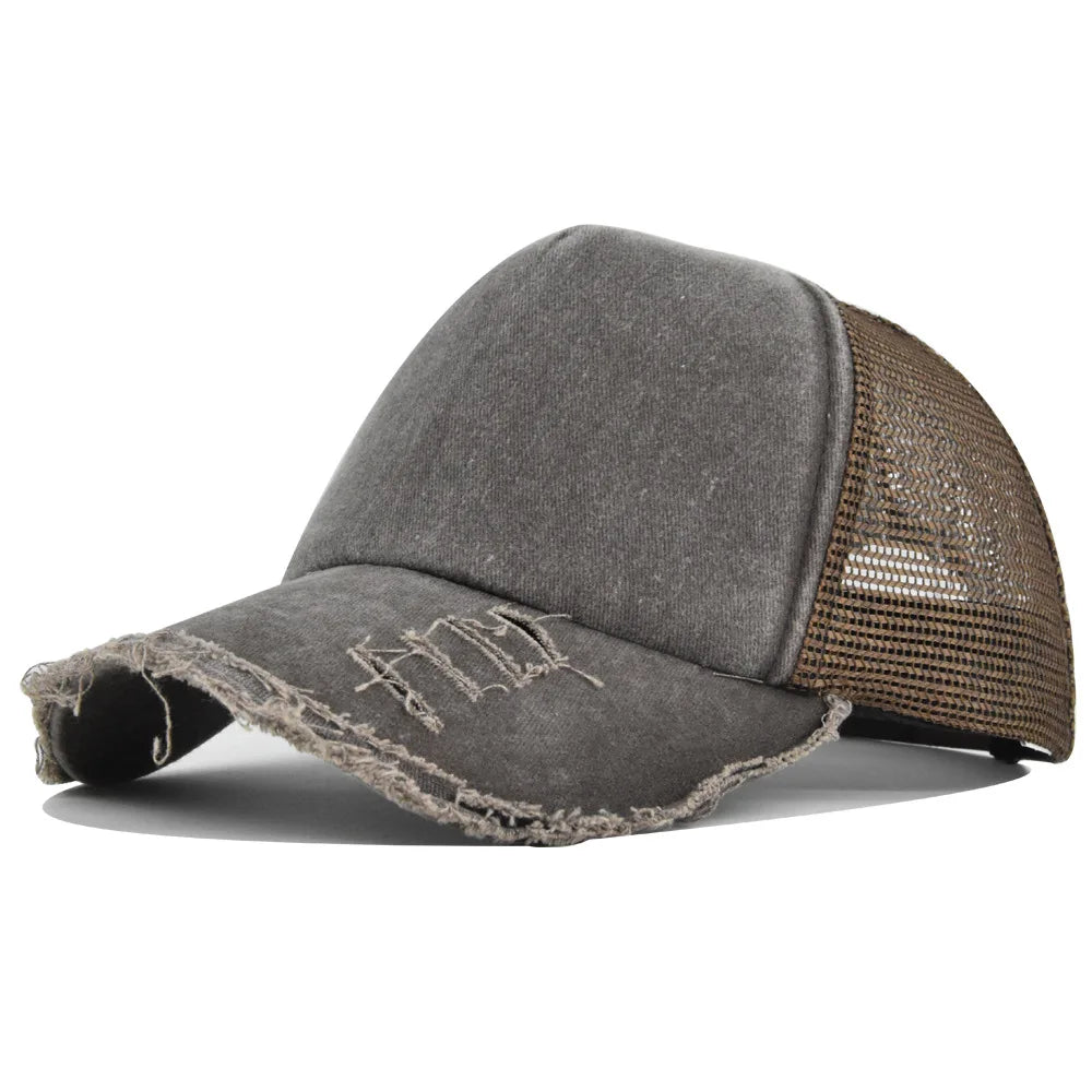 Washed Retro Hip Hop Snapback Cap