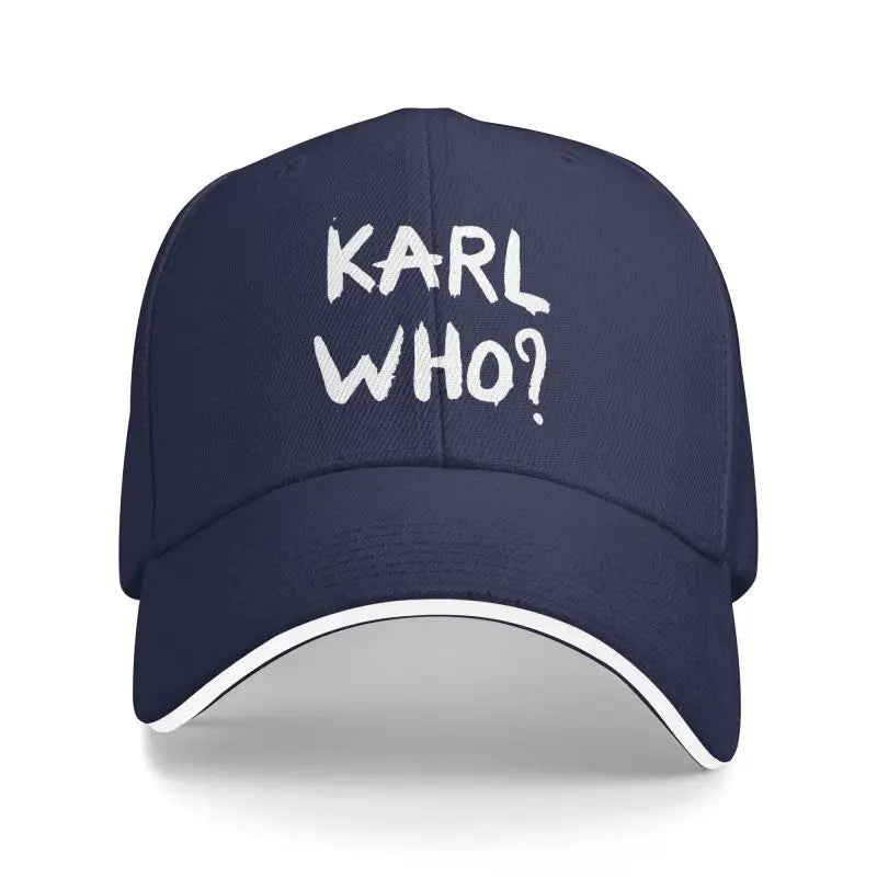 Karl Who Print Sandwich Baseball Cap