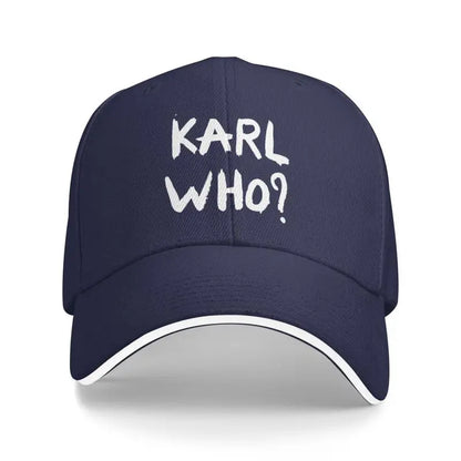Karl Who Print Sandwich Baseball Cap