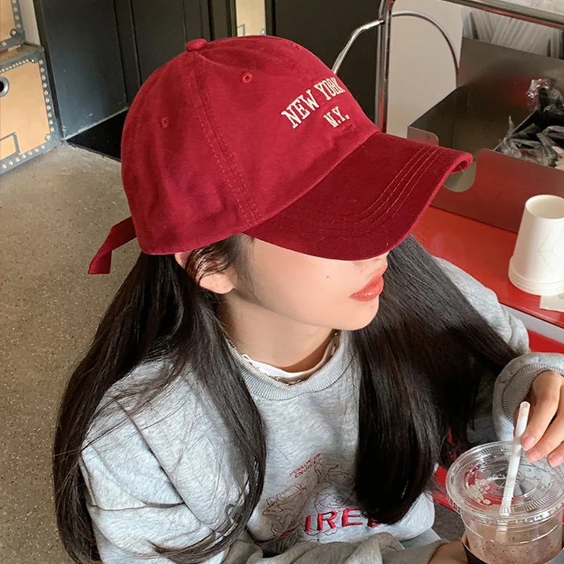 New Letter Embroidered Solid Color Unisex Baseball Cap