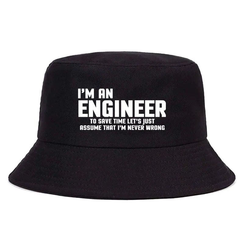 I Am Engineer Funny Cotton Bucket Hat