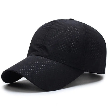 Solid Color Breathable Mesh Peaked Cap