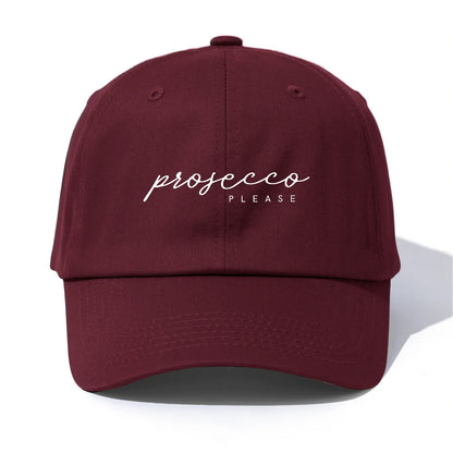 Prosecco Print Baseball Cap