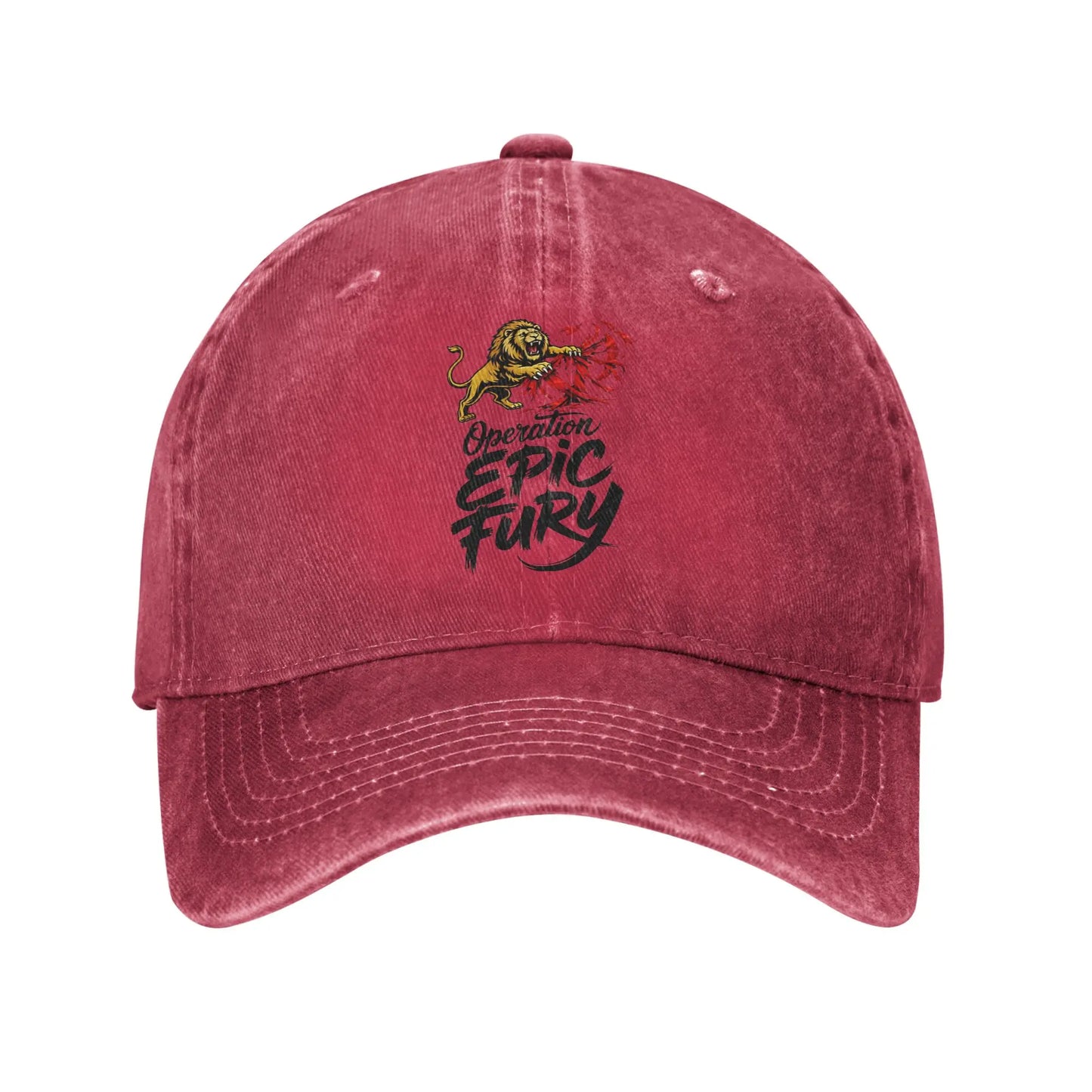 Operation Epic Fury 2026 Washed Baseball Cap
