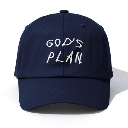 Gods Plan Embroidery Dad Baseball Cap
