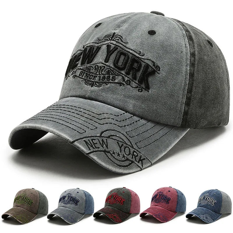 Retro Korean Washed Baseball Cap