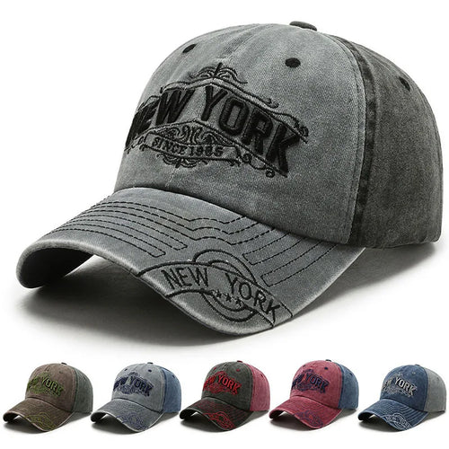 Retro Korean Washed Baseball Cap