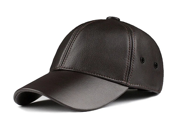 Leather Golf Hip Hop Snapback Cap
