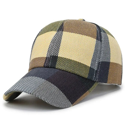 Plaid Adjustable Baseball Cap