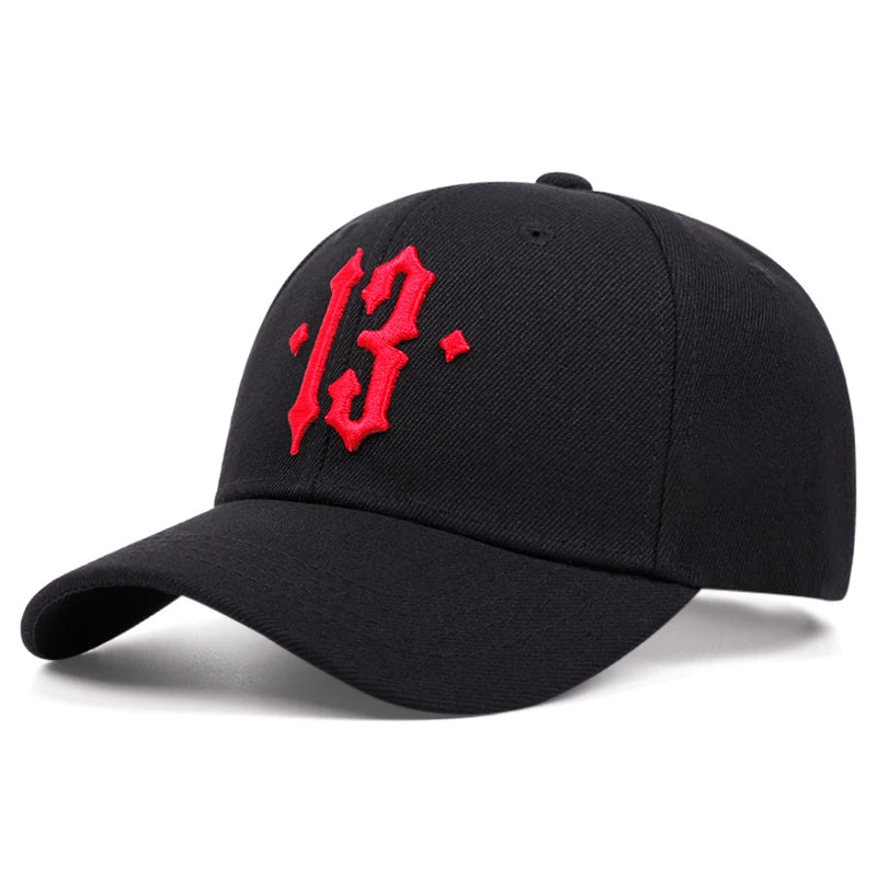 Unisex No.13 Embroidered Baseball Cap