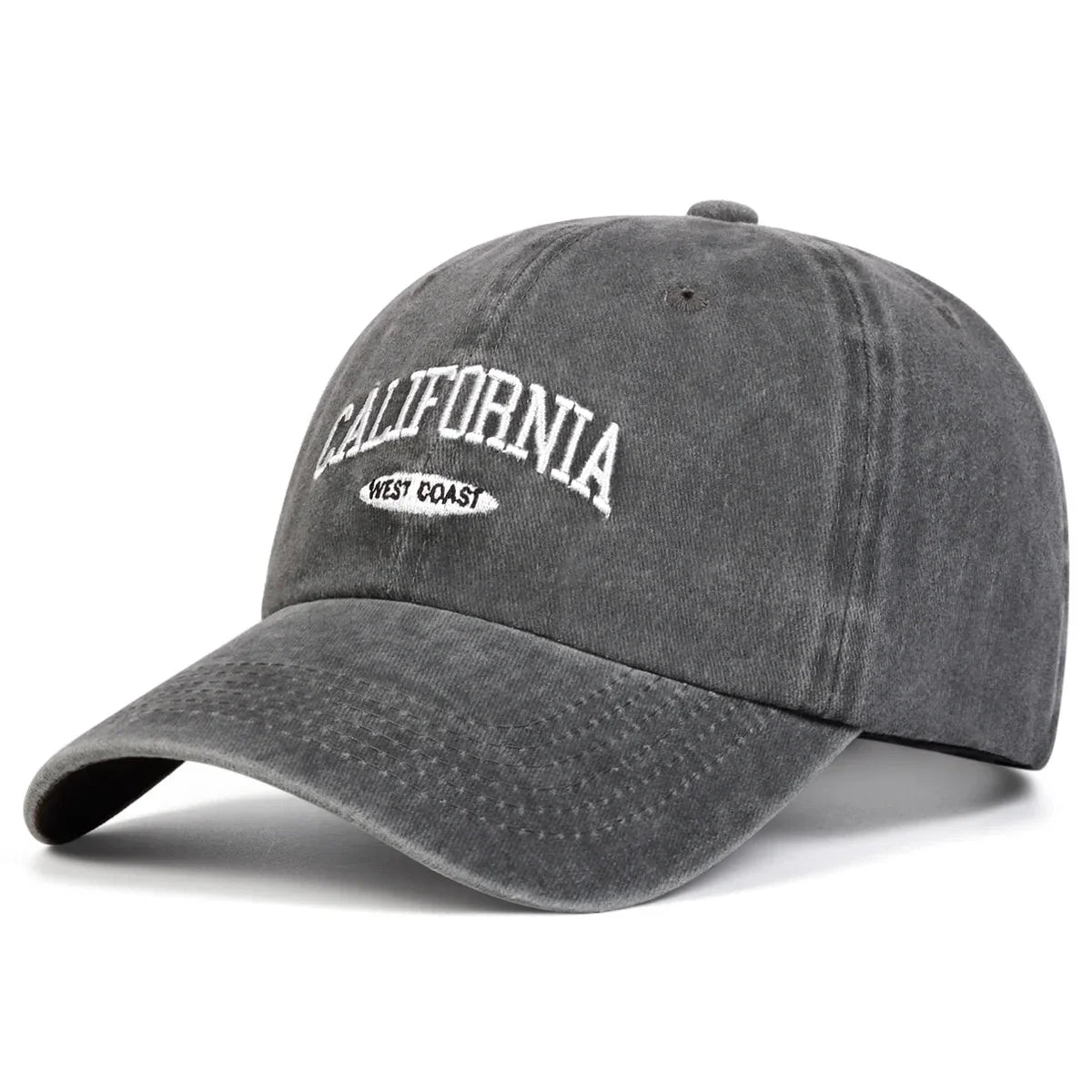 Unisex CALIFORNIA Letter Embroidery Wash Baseball Caps