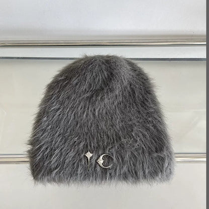 High Street Metal Decor Knit Bucket Hat