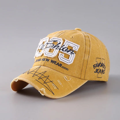 1985 Embroidery Distressed Washed Baseball Cap