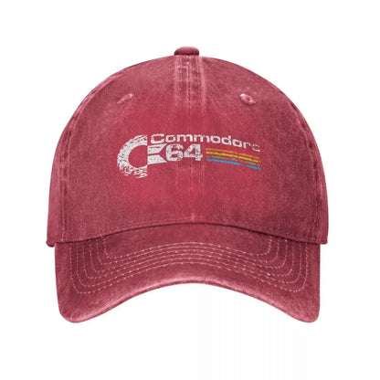 Hip Hop Retro Commodore 64 Denim Baseball Cap