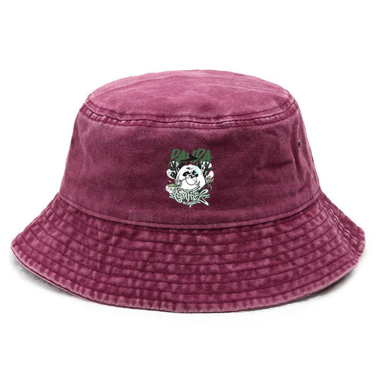 Unisex Graffiti Panda Vintage Bucket Hat
