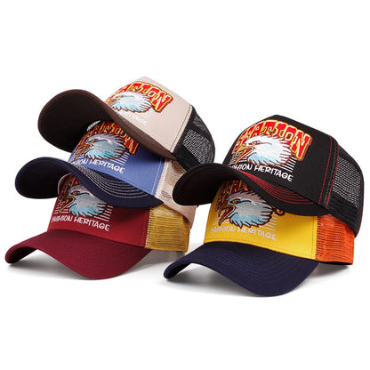 Station Eagle Head Mesh Hip Hop Baseball Cap