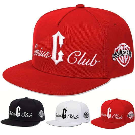 Unisex C Letter Genius Club Hip Hop Snapback Cap