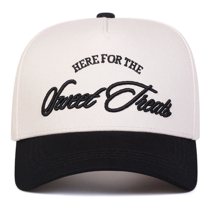Unisex SWEET TREATS Letter Embroidery Baseball Caps