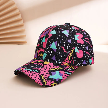 Unisex Colorful Geometric Graffiti Baseball Cap