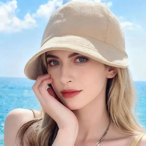 Waffle Pattern Casual Versatile Bucket Hat