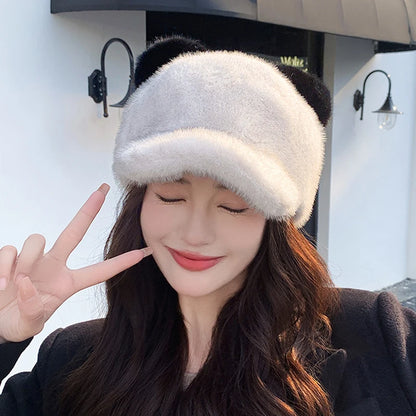 Women's Cute Bear Ear Baseball Cap