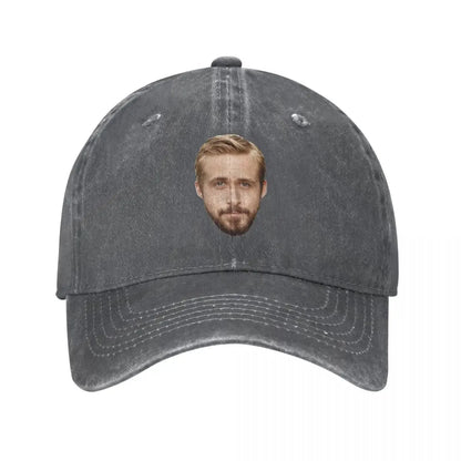 Funny Ryan Gosling Distressed Baseball Cap