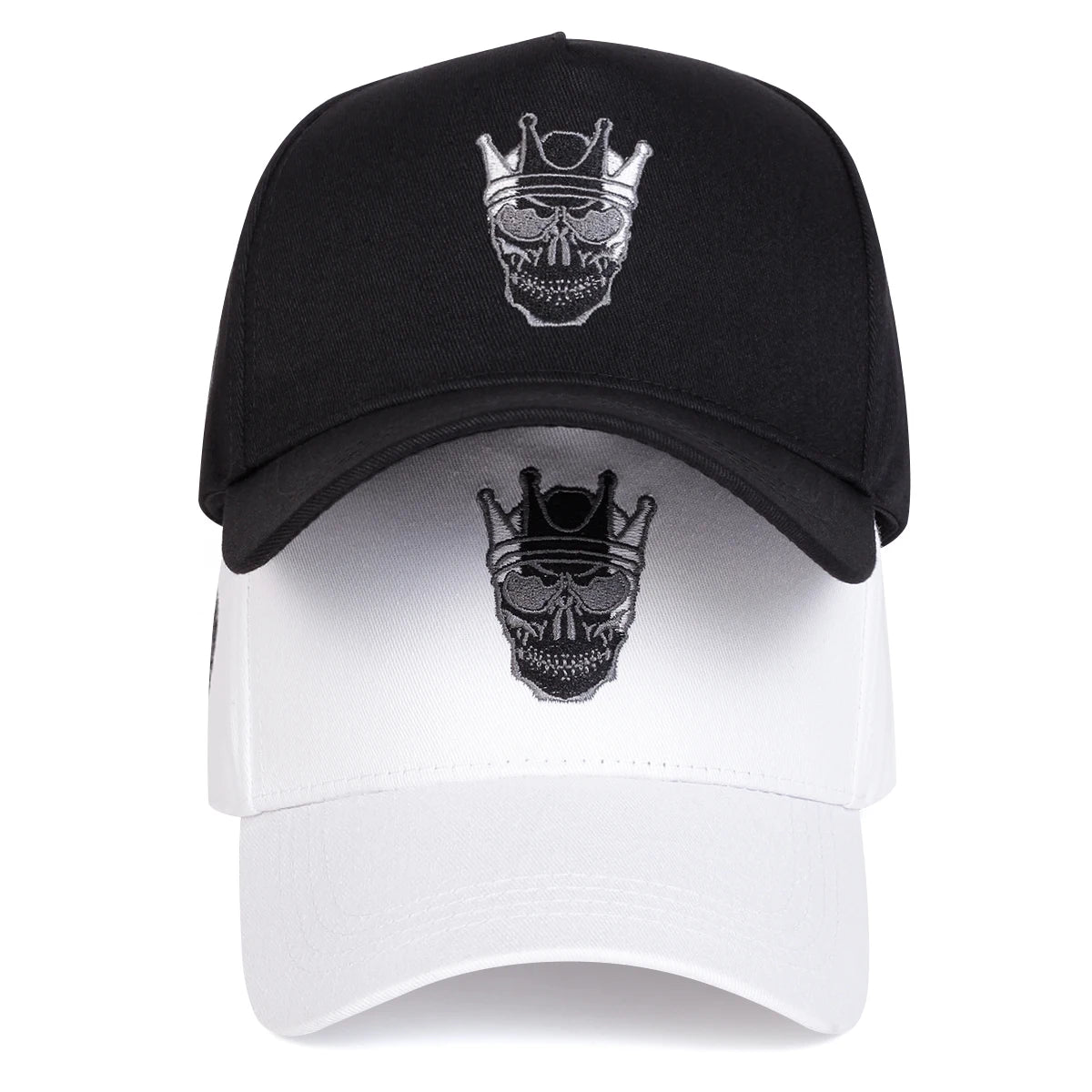 Skull Crown Embroidery Baseball Cap Unisex