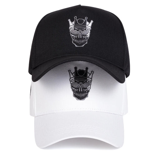 Skull Crown Embroidery Baseball Cap Unisex