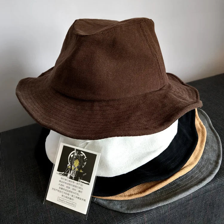 Oversized Yamamoto Style UPF50+ Black Bucket Hat