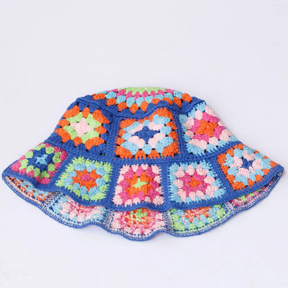 Colorful Crochet Woolen Knitted Bucket Hat