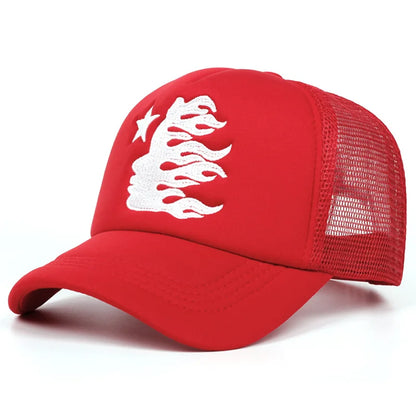 Letter Embroidery Mesh Baseball Cap