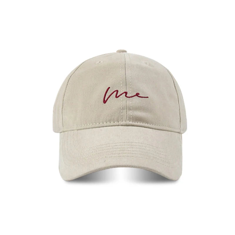 Simple Embroidery Solid Color Cotton Baseball Cap