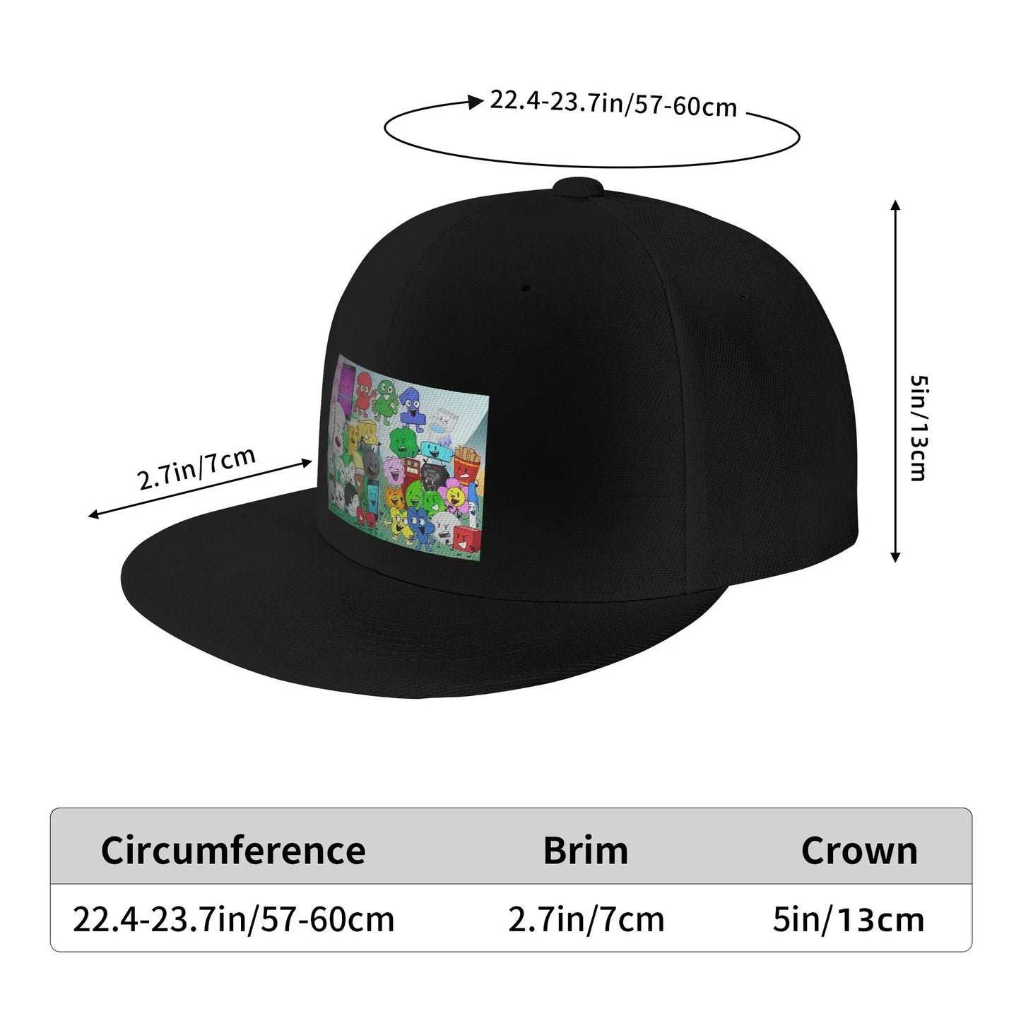 Battle For Dream Island Cartoon Snapback Cap
