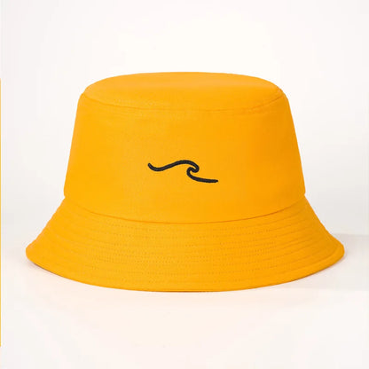 Wave Ripple Embroidery Bucket Hat