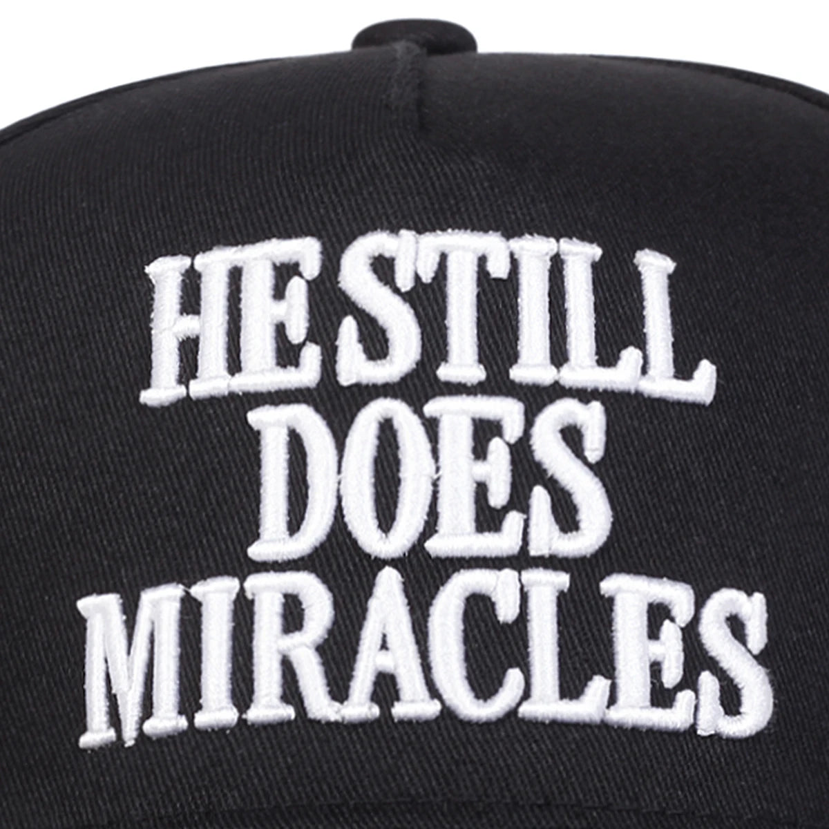 Unisex HESTILL DOES MIRACLES Embroidery Baseball Caps