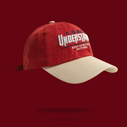 Big Head Contrast Embroidery Hip Hop Cap