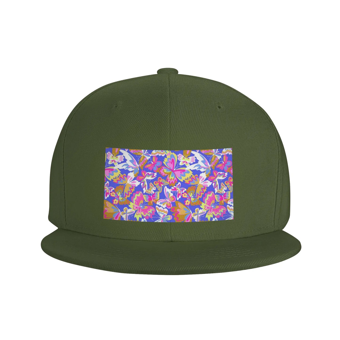 Colorful Butterfly Pattern Snapback Cap