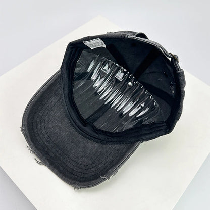 Broken Style Solid Vintage Baseball Cap