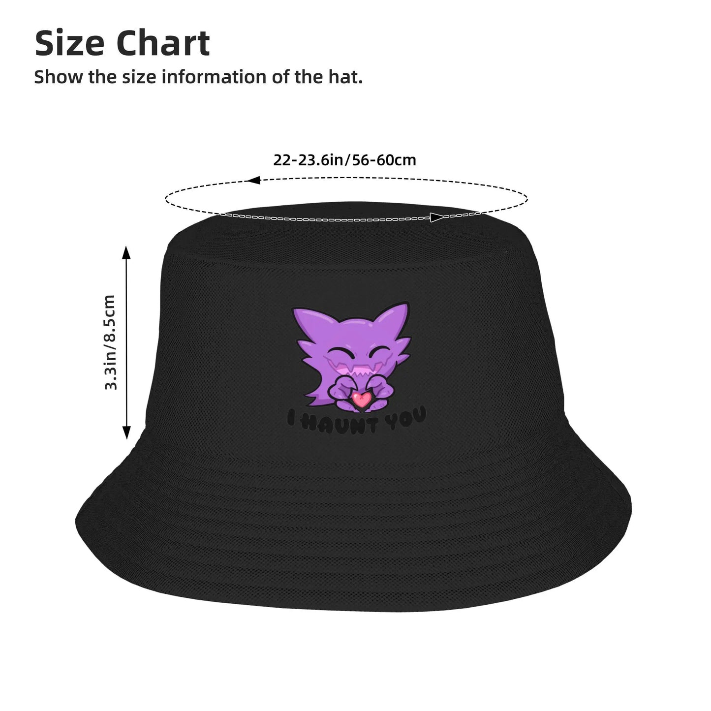 Haunter I Haunt You Hip Hop Bucket Hat