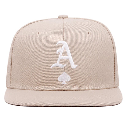 Unisex A Letter Label Embroidery Snapback Baseball Caps