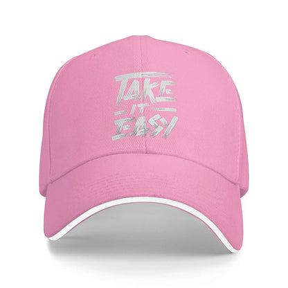 Art Letter Summer Take It Easy Baseball Cap
