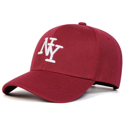 Unisex NY Letter Embroidered Adjustable Baseball Cap