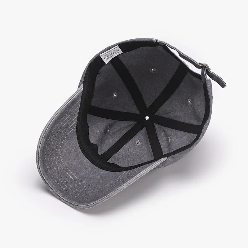 Embroidered Pigeon Vintage Washed Spring Baseball Cap
