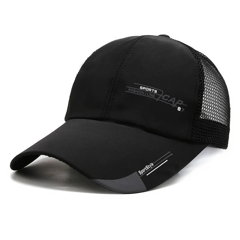 Unisex Mesh Ponytail Snapback Baseball Cap