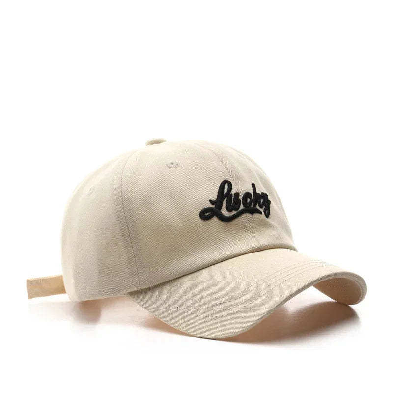 Lucky Embroidery Casual Baseball Cap