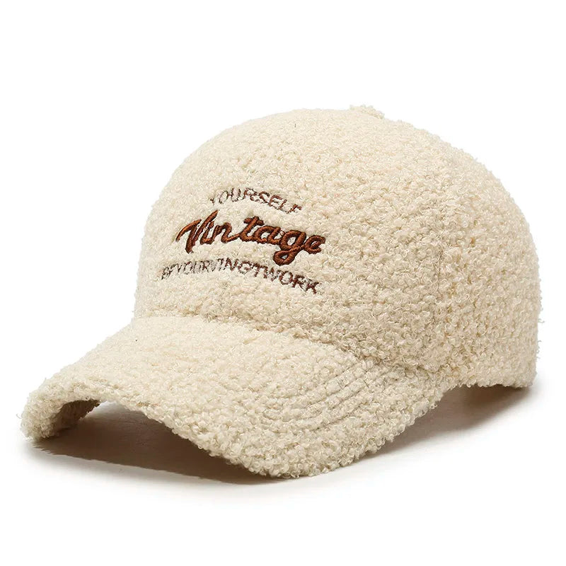 Teddy Plush Warm Baseball Cap