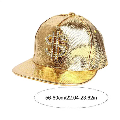 Crocodile Gold Dollar Hip Hop Snapback Cap