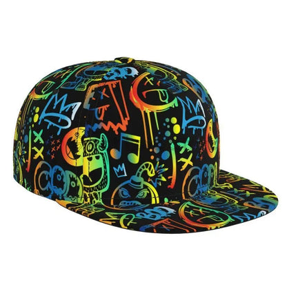 Colorful Graffiti Art Print Snapback Baseball Cap