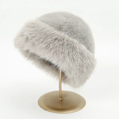 Women's Winter Fluffy Plush Bucket Hat